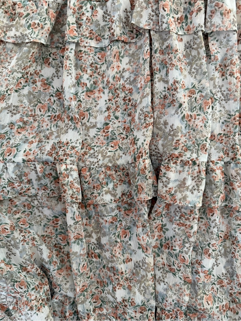 Copper Rose Co. Light Floral Ruffle Tiered Maxi Dress - Picture 5 of 5